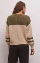 Load image into Gallery viewer, Z Supply Lyndon Color Block Sweater -Kelp

