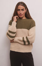 Load image into Gallery viewer, Z Supply Lyndon Color Block Sweater -Kelp
