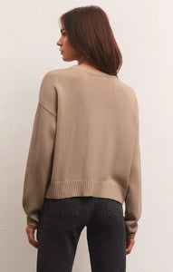 Z Supply Siena Open Star Sweater -Birch