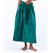 Load image into Gallery viewer, Keaton Stripe Skirt -Navy &amp; Kelly Green
