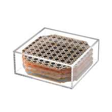 Load image into Gallery viewer, MH Boxed Coaster Set -Rattan
