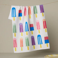 Load image into Gallery viewer, Geometry Poppy Popsicles Tea Towel
