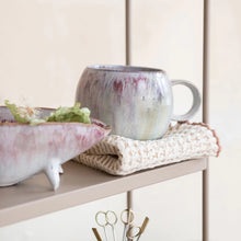 Load image into Gallery viewer, White &amp; Berry Stoneware Mug
