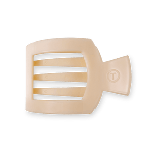 Teleties Flat Square Clips -Almond Beige