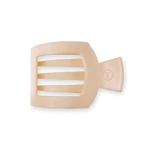 Teleties Flat Square Clips -Almond Beige