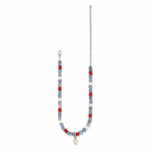 Load image into Gallery viewer, Brighton Americana Beach Pearl Charm Necklace
