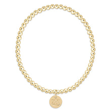 Load image into Gallery viewer, enewton ecollegiate classic gold 3mm bracelet -auburn disc
