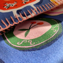 Load image into Gallery viewer, Embroidered Edge Tea Towel -Dinner Plates
