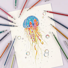 Load image into Gallery viewer, Iridescent Glitter Gel Ink Pen Set
