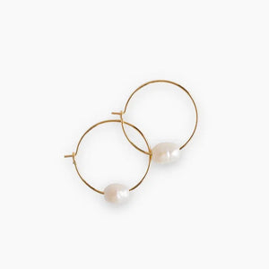 L&E Intentions Earrings -Pearl