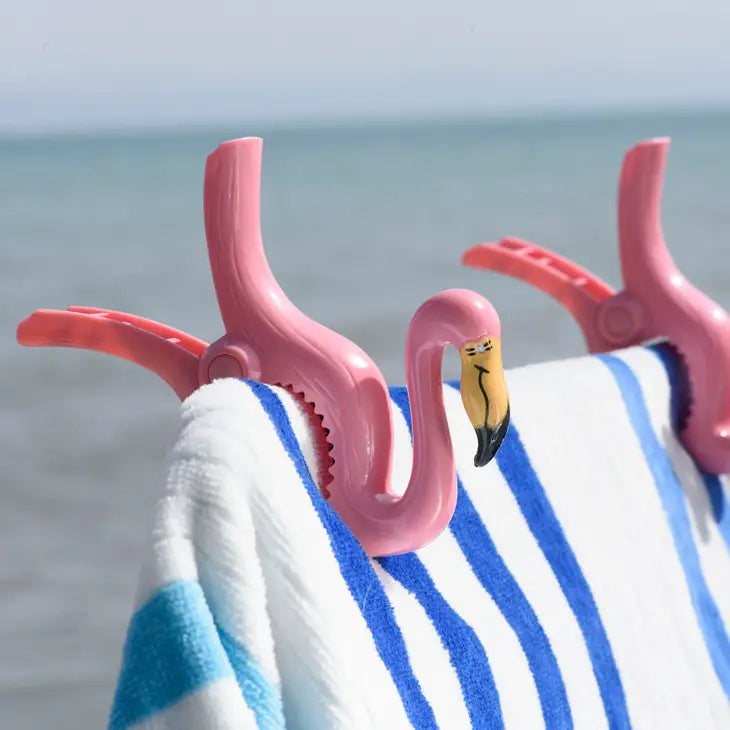 Boca Towel Clips -Flamingo