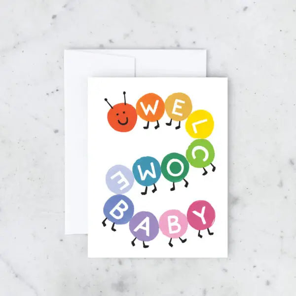 New Baby Card -Caterpillar