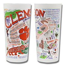 Load image into Gallery viewer, Collegiate Drinking Glass -Clemson
