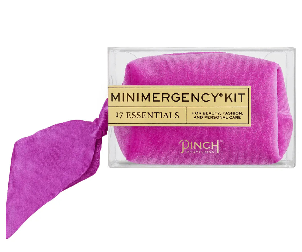 Velvet Scarf Minimergency Kit -Orchid