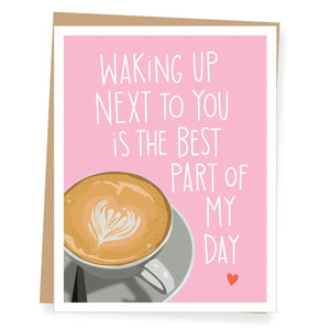 A2 Everyday Card -Latte Heart Love