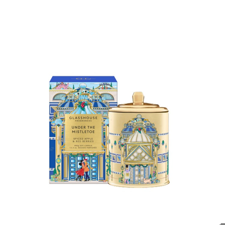 Glasshouse 13.4 oz. Christmas Candle -Magic Under the Mistletoe - Thumbnail 4