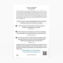 Load image into Gallery viewer, Be Still Prayer Bracelet -Amazonite
