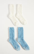 Load image into Gallery viewer, Z Chenille Plush Sock Set -Vanilla Ice
