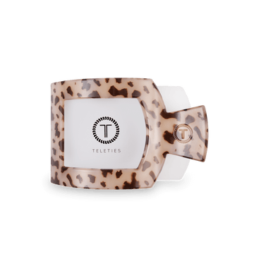 Teleties Flat Square Clips -Blonde Tortoise