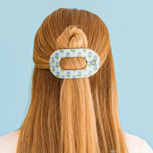 Load image into Gallery viewer, Teleties Flat Round Clip -Laura Park Blue Marigold
