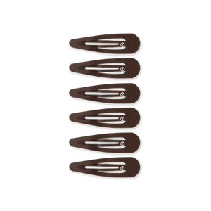 Teleties Snap Clip -Brown