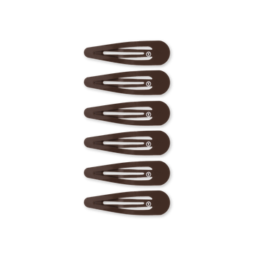 Teleties Snap Clip -Brown