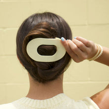 Load image into Gallery viewer, Teleties Flat Round Clips -Butter Yellow
