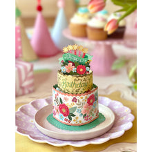 Load image into Gallery viewer, Birthday Bouquet Card -Blooming Birthday Cake

