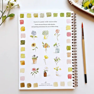 Watercolor Workbook Set -Flowers