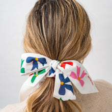 Load image into Gallery viewer, Camile Skinny Scarf -Bow Print
