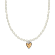 Load image into Gallery viewer, Brighton Cascade Embrace Pearl Heart Necklace
