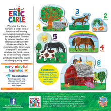 Load image into Gallery viewer, Eric Carle Farm Life 6-Pack Shaped Puzzles
