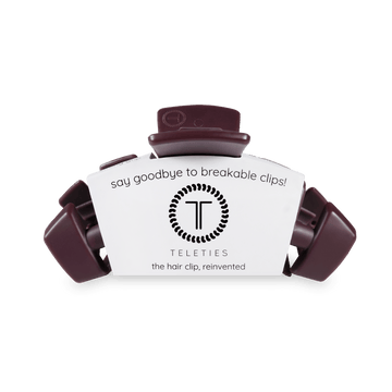 Teleties Classic Hair Clips -Burgundy Bliss