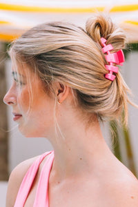 Teleties Classic Hair Clips -Paradise Pink