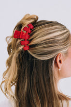 Load image into Gallery viewer, Teleties Classic Hair Clips -Rudolph Red
