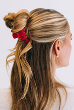 Load image into Gallery viewer, Teleties Classic Hair Clips -Rudolph Red
