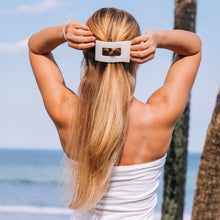 Load image into Gallery viewer, Teleties Flat Rectangle Clips -Coconut White
