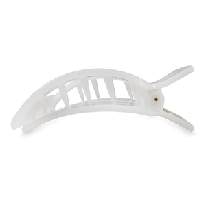 Teleties Flat Square Clips -Coconut White