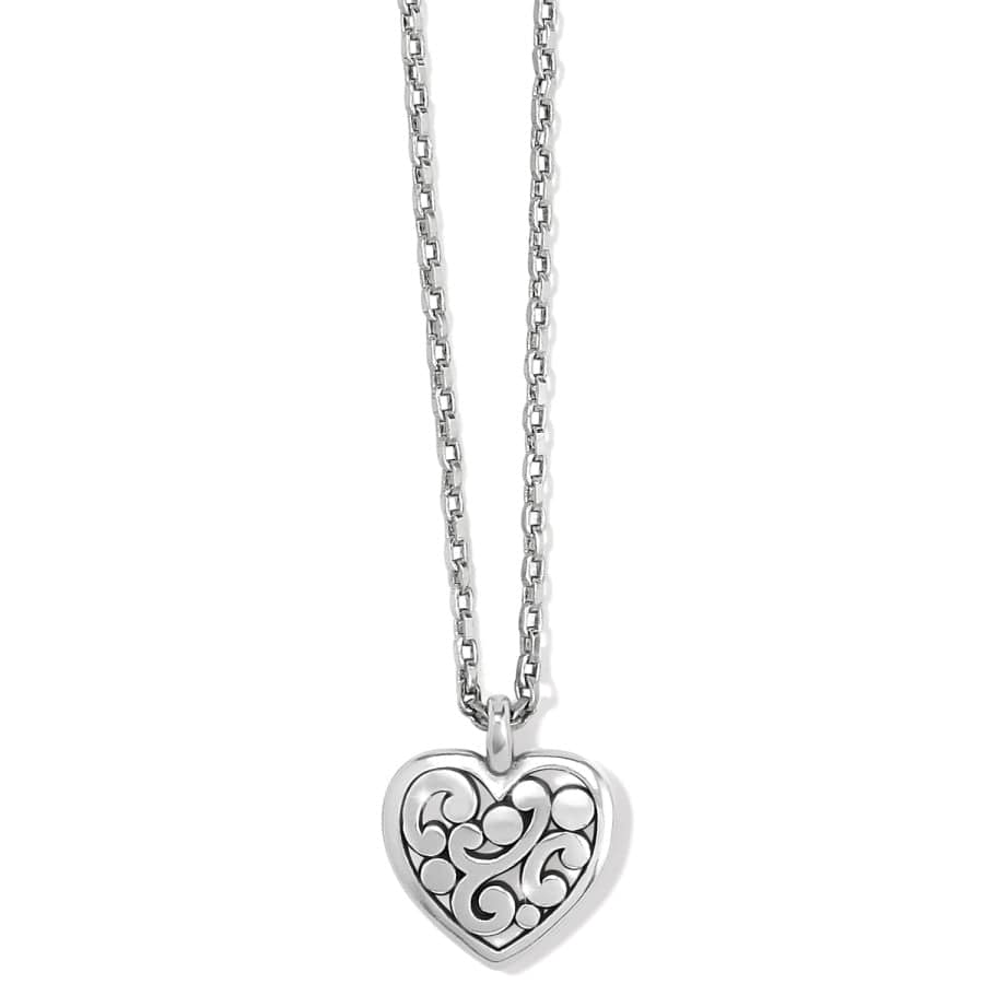 Brighton Contempo Heart Petite Necklace -Silver
