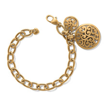 Load image into Gallery viewer, Brighton Contempo Medallion Link Bracelet -Gold
