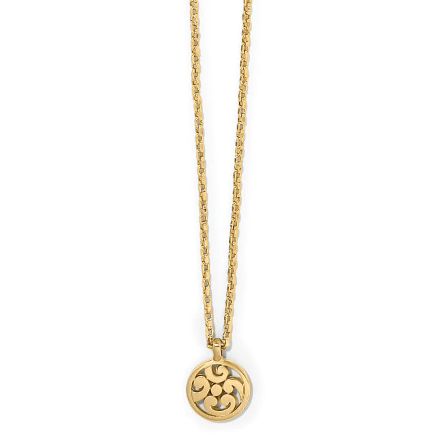 Brighton Contempo Medallion Petite Necklace -Gold
