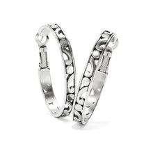 Load image into Gallery viewer, Brighton Contempo Medium Hoop Earrings -Silver
