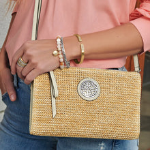 Load image into Gallery viewer, Brighton Contempo Straw Pouch -White
