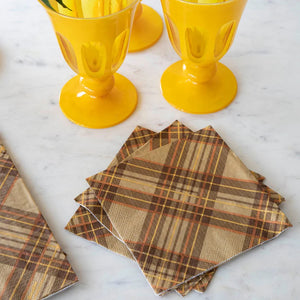 H&C Cocktail Napkins -Autumn Plaid