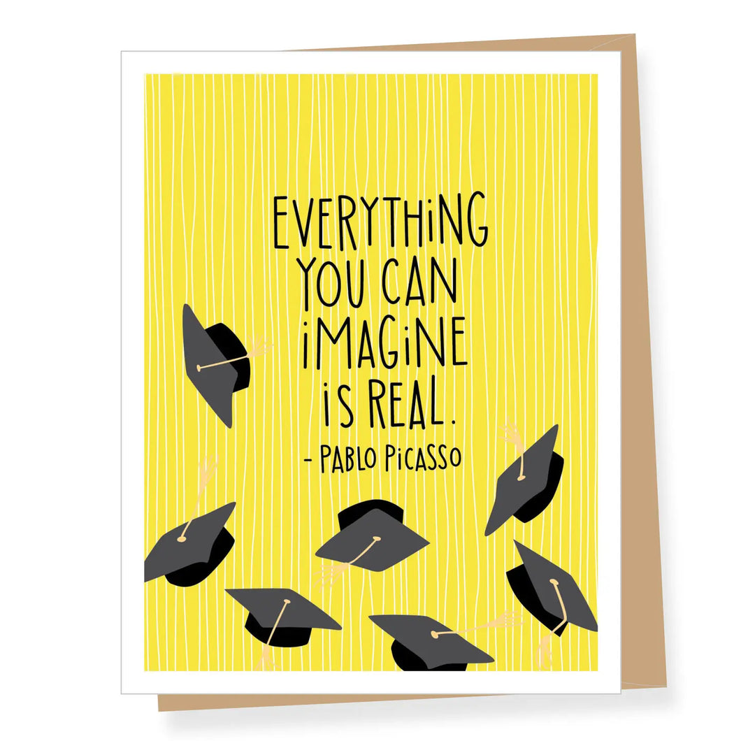A2 Graduation Card -Pablo Picasso Quote