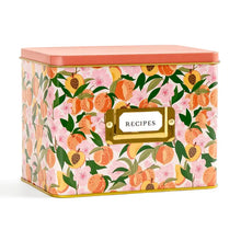 Load image into Gallery viewer, Paper Farm Press Peach Blossom Recipe Box
