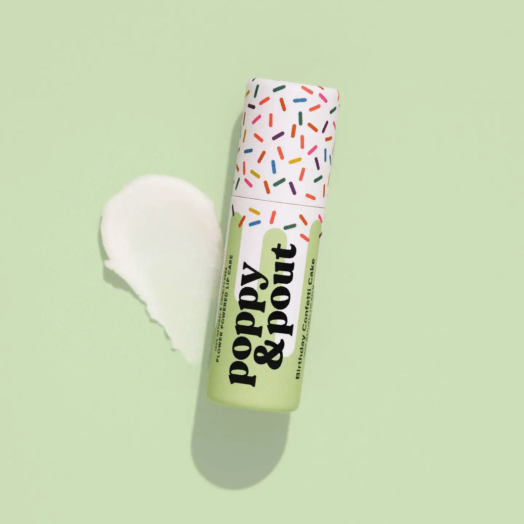 Birthday Confetti Cake Green Lip Balm