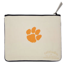 Load image into Gallery viewer, Collegiate Zip Pouch -Clemson
