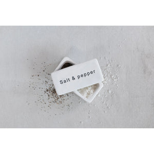 Stoneware Salt & Pepper Pinch Pot