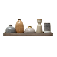 Load image into Gallery viewer, Mango Wood Tray w/ Taper Holder &amp; Vases (6 pc Set)
